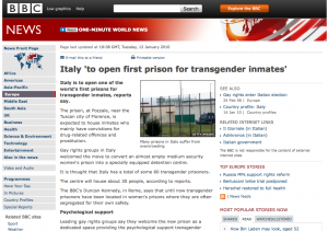 Italy ‘to open first prison for transgender inmates’